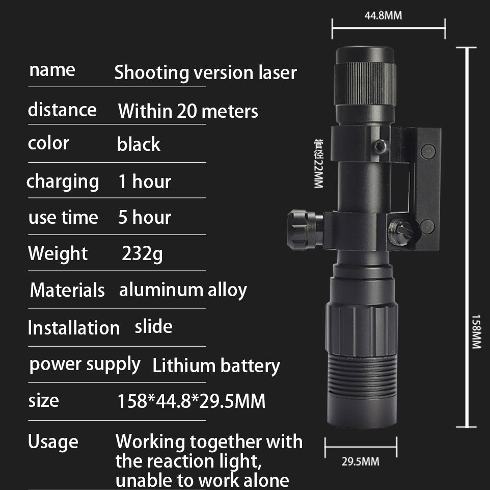 (O)Laser triggered reaction training light for firearms