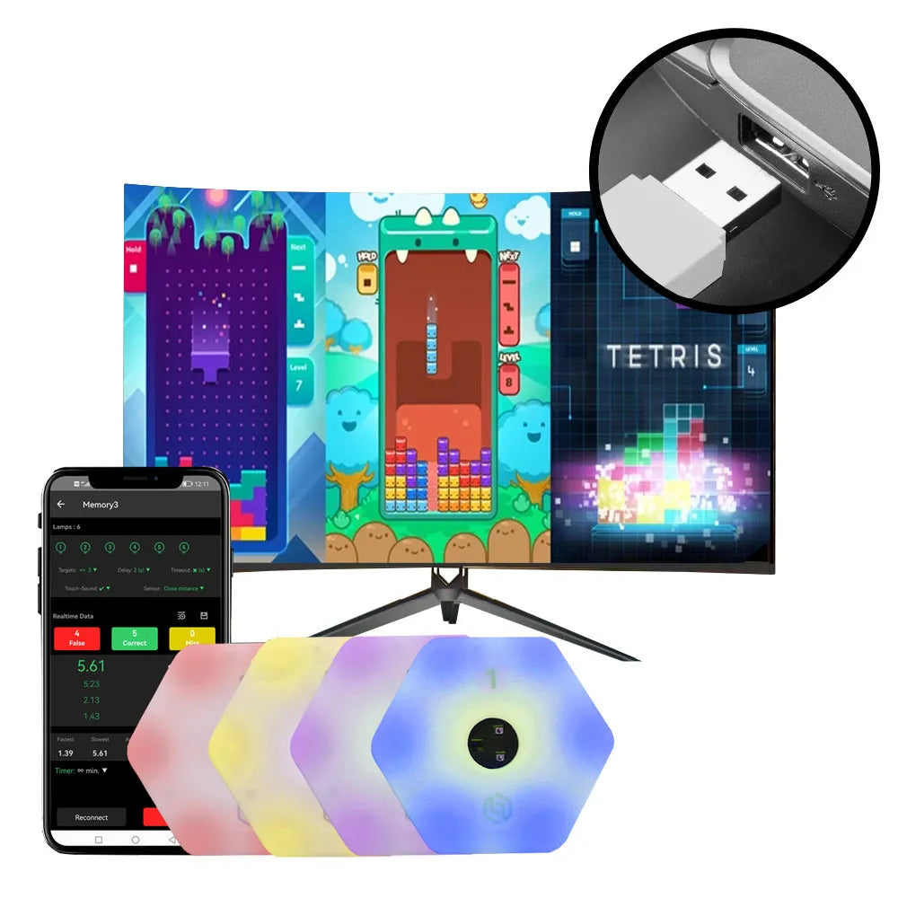 (s)Joystick adapter for ReactionX reaction training lights