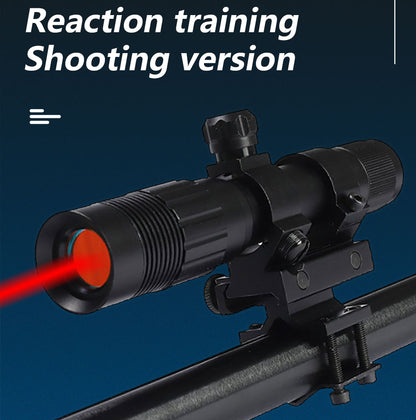 (O)Laser triggered reaction training light for firearms