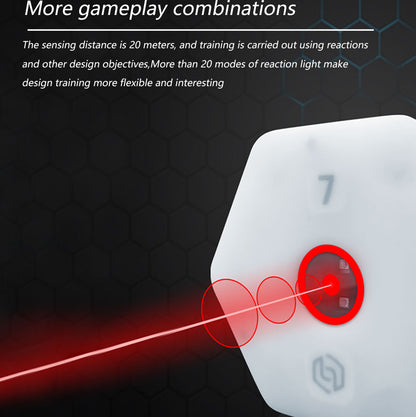 (O)Laser triggered reaction training light for firearms