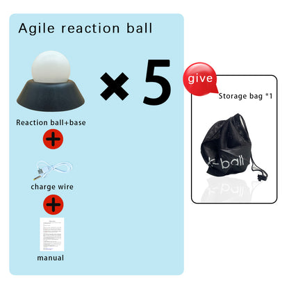 ReactionX Smart Reaction Training Ball XB01 Round | Bluetooth APP Control, IPX7 Waterproof, Reaction Speed & Hand-Eye Coordination Training
