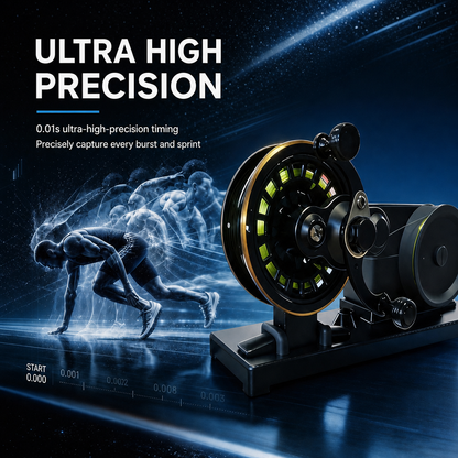 2026quelingSprint Speed Measuring System with Pull-Wire Encoder Real-Time Velocity Tracking for Running Tests and SportsTraining