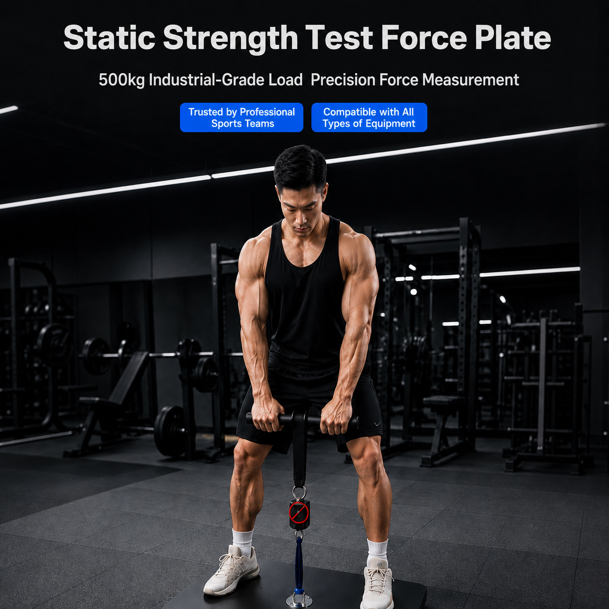 2026Isometric Strength Test Platform, IMTP Test Board, Lower Limb Explosive Power Evaluator, Dynamometer Training Base Plate