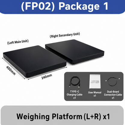 2026  FP02 Mini Smart Force Plate, Dual-Plate Tester for Youth Training & Rehab Assessment