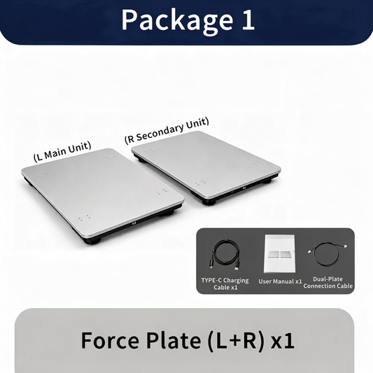 Queling  Vertical Jump Force Plate, 1 D Force Platform, CMJ Rehabilitation Assessment, Portable Large Surface, Peak Force