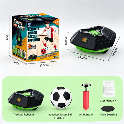 Automatic Ball-Chasing Soccer Robot, Youth Indoor Dribbling & Tackling Training Equipment, Parent-Child Interactive Toy