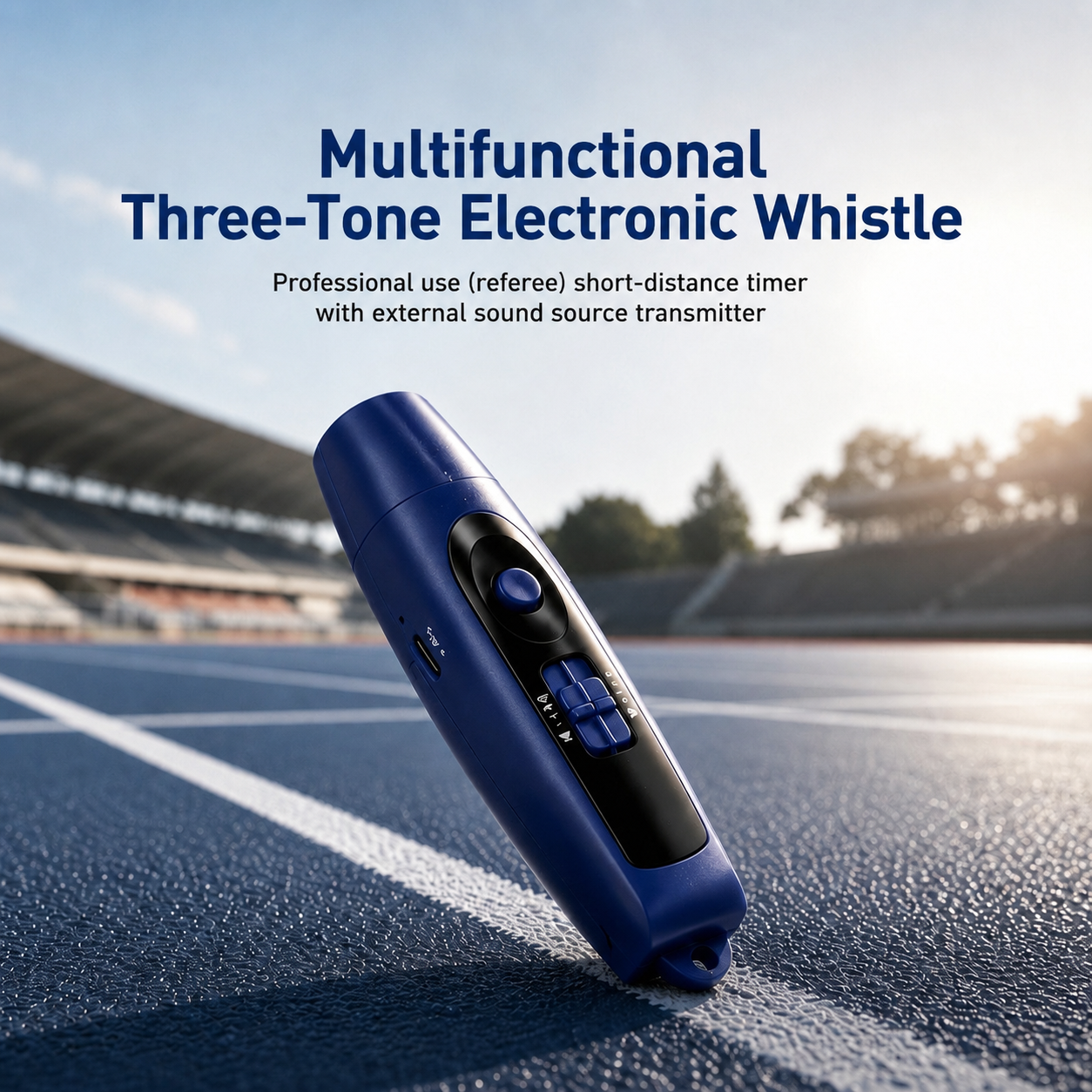 Rechargeable Loud Electronic Referee Whistle for PE Teachers, Sprint, Basketball & Football Games