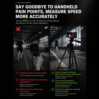 2026 queling Pull-Wire Tachometer Special Bracket, Aluminum Alloy Tripod, Multi-Angle Adjustable, Stable & Anti-Wobble