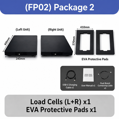 2026  FP02 Mini Smart Force Plate, Dual-Plate Tester for Youth Training & Rehab Assessment