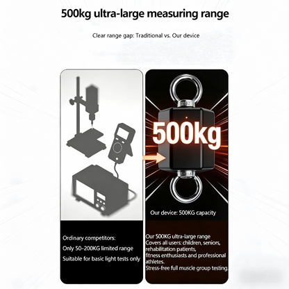 2026 500kg High-Precision Isometric Muscle Strength Tester Force Block Fitness Explosive Power Testing Equipment