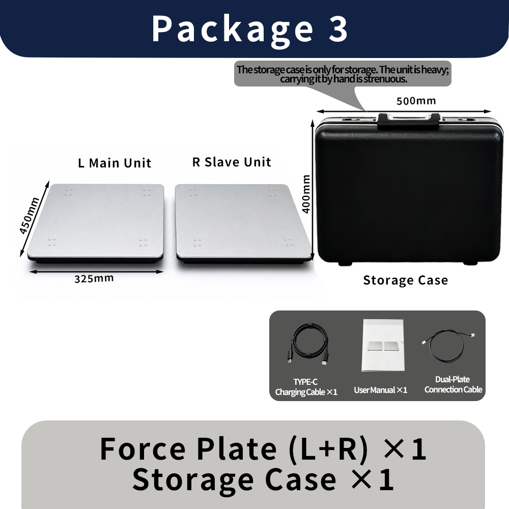 Queling  Vertical Jump Force Plate, 1 D Force Platform, CMJ Rehabilitation Assessment, Portable Large Surface, Peak Force