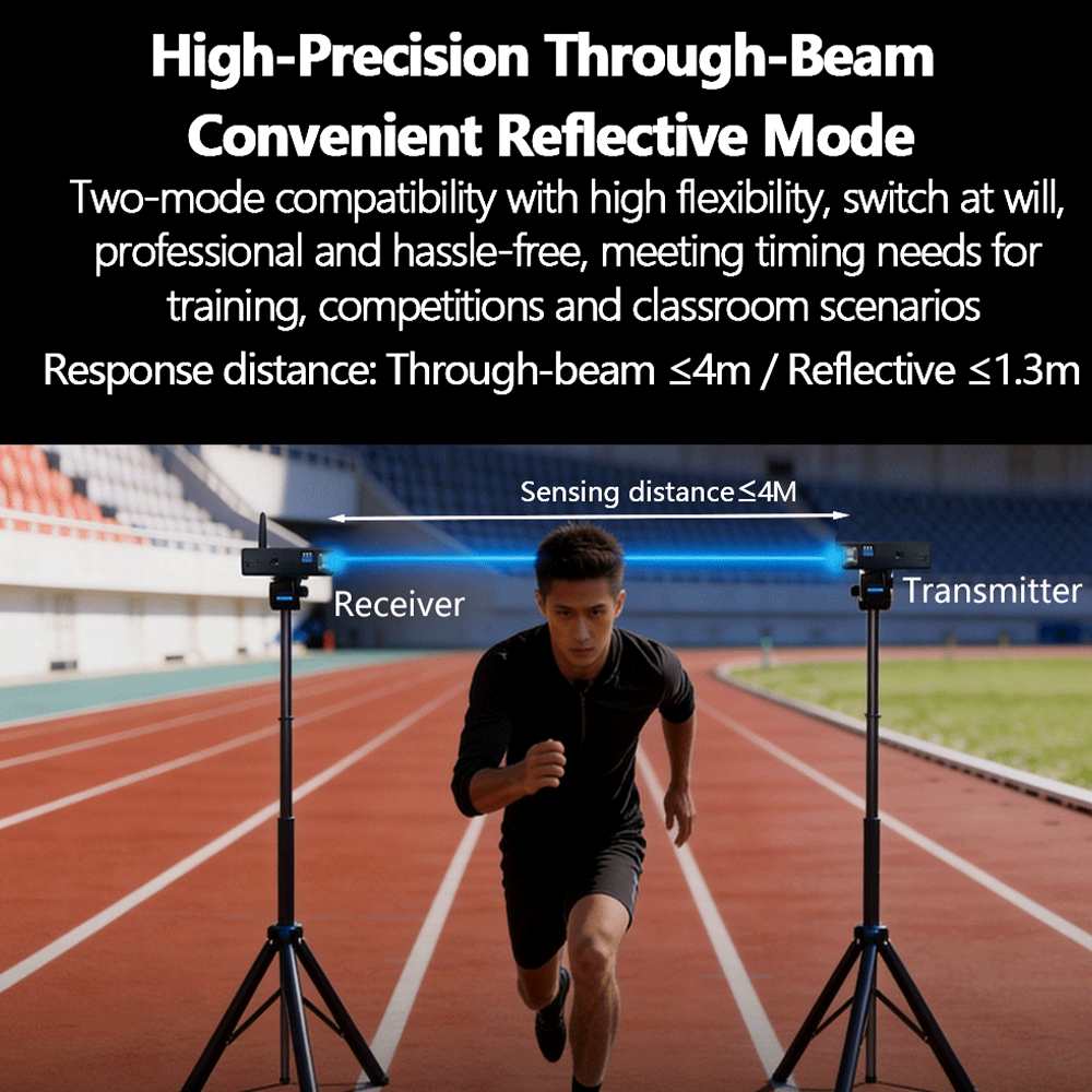 2026 Infrared Sprint Timer | 0.001s Accuracy Track & Field Speed Training Timer with APP for Running Test