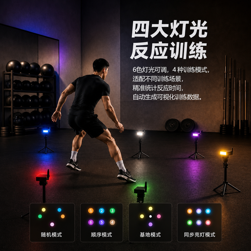 Smart Photoelectric Sprint Timer, 0.001s Precision, APP Data Export, Receiver Only, No Transmitter