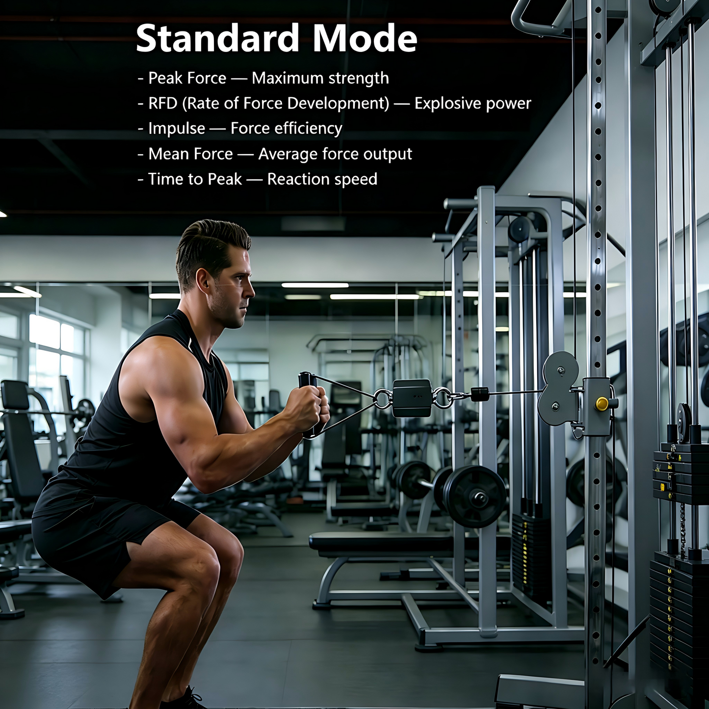 2026 500kg High-Precision Isometric Muscle Strength Tester Force Block Fitness Explosive Power Testing Equipment