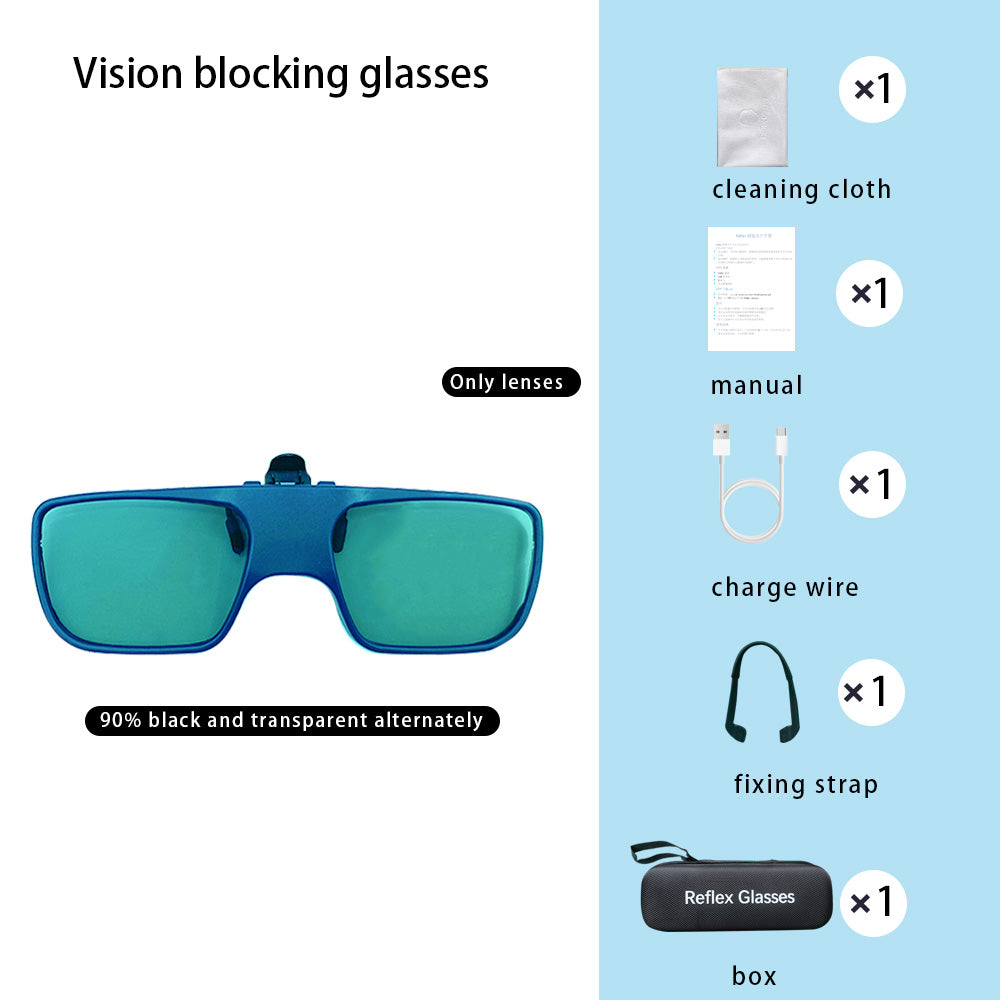 GS06 Strobe Training Glasses | Reflex Glasses for Reaction, Posture Correction & Sports Vision Training