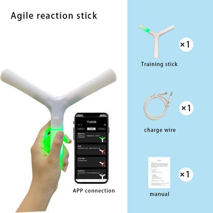 YSTICK Smart Reaction Training Stick | APP Controlled Light Up Stick for Hand-Eye Coordination, Agility & Reflex Training