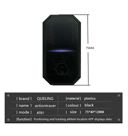 ActionTracer AT01 Basketball GPS Tracker | Beidou + GPS Dual-Mode Positioning, Outdoor Sports Performance Analyzer for Players & Coaches