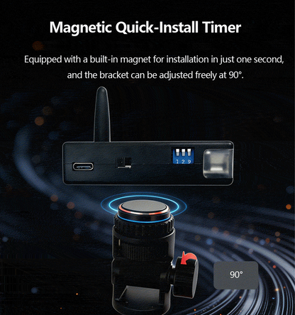CC01 Infrared Sprint Timer | 0.001s Precision Track and Field Training Timer with APP