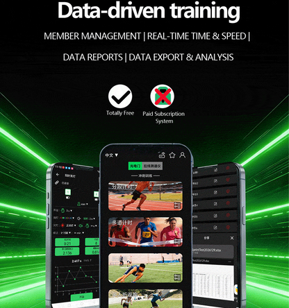 CC01 Infrared Sprint Timer | 0.001s Precision Track and Field Training Timer with APP