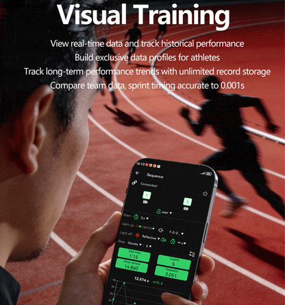 CC01 Infrared Sprint Timer | 0.001s Precision Track and Field Training Timer with APP