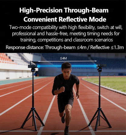 CC01 Infrared Sprint Timer | 0.001s Precision Track and Field Training Timer with APP