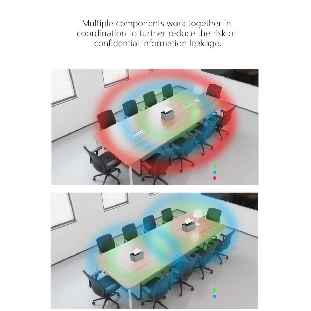 Anti-Recording Voice Recorder Blocker | Ultrasonic Privacy Protector Tissue Box Design for Meeting & Office