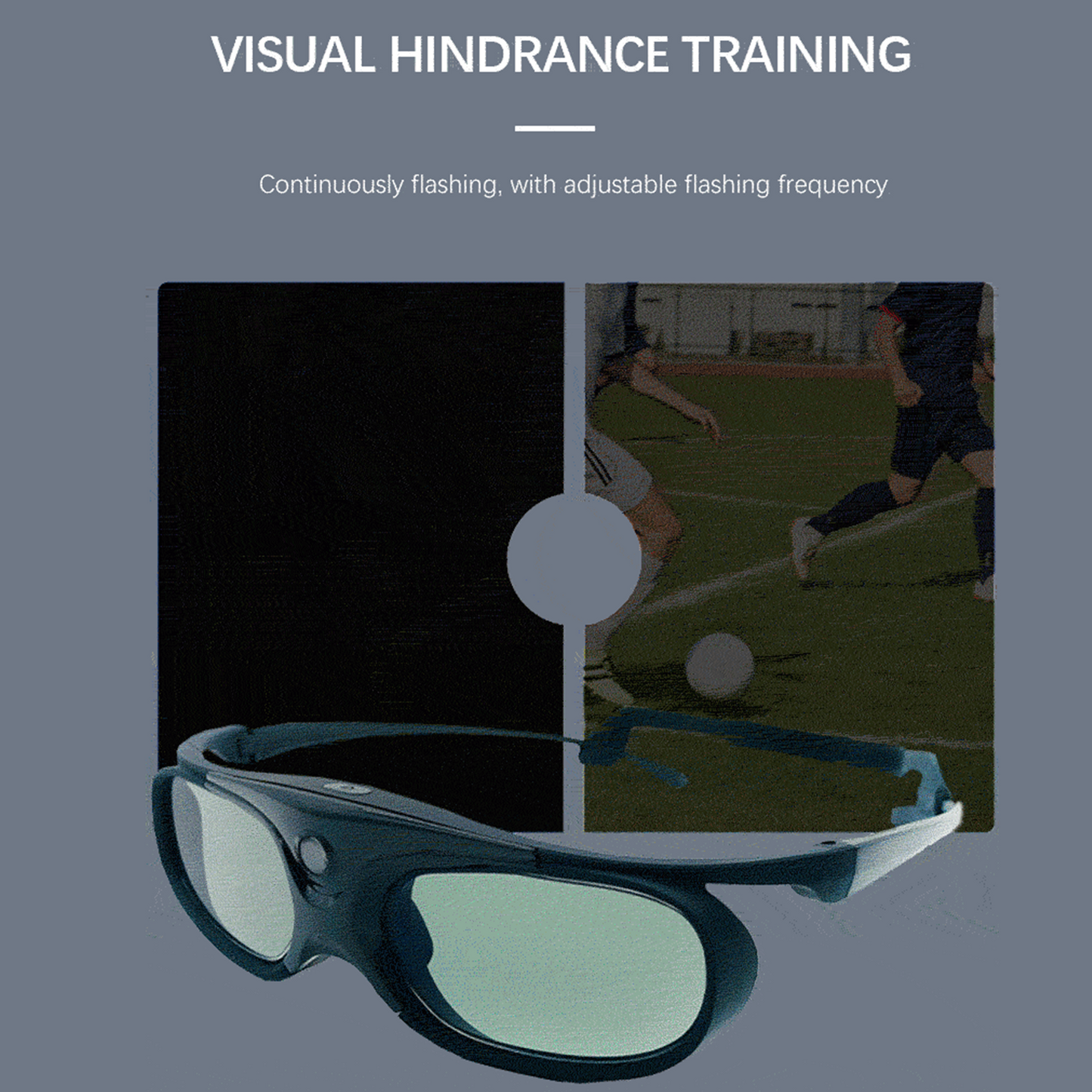GS01 Strobe Training Glasses | Reflex Glasses for Reaction, Posture Correction & Sports Vision