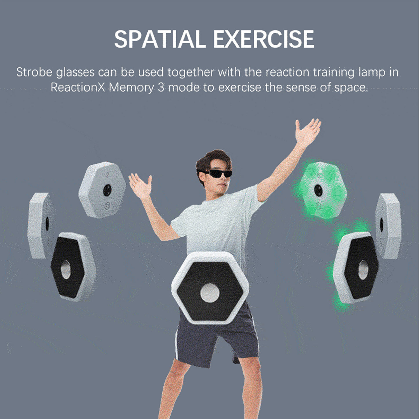 GS01 Strobe Training Glasses | Reflex Glasses for Reaction, Posture Correction & Sports Vision