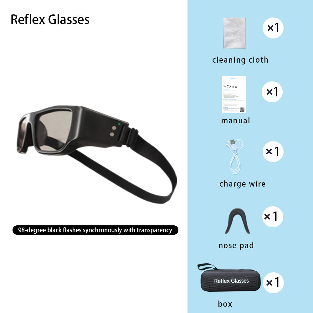 GS01 Strobe Training Glasses | Reflex Glasses for Reaction, Posture Correction & Sports Vision