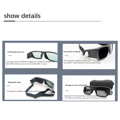 GS05 Strobe Training Glasses | Reflex Glasses for Reaction, Posture Correction & Sports Vision Training