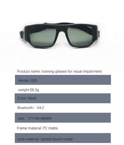 GS05 Strobe Training Glasses | Reflex Glasses for Reaction, Posture Correction & Sports Vision Training