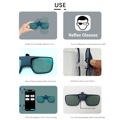 GS06 Strobe Training Glasses | Reflex Glasses for Reaction, Posture Correction & Sports Vision Training