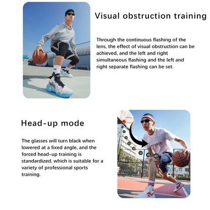 GS06 Strobe Training Glasses | Reflex Glasses for Reaction, Posture Correction & Sports Vision Training