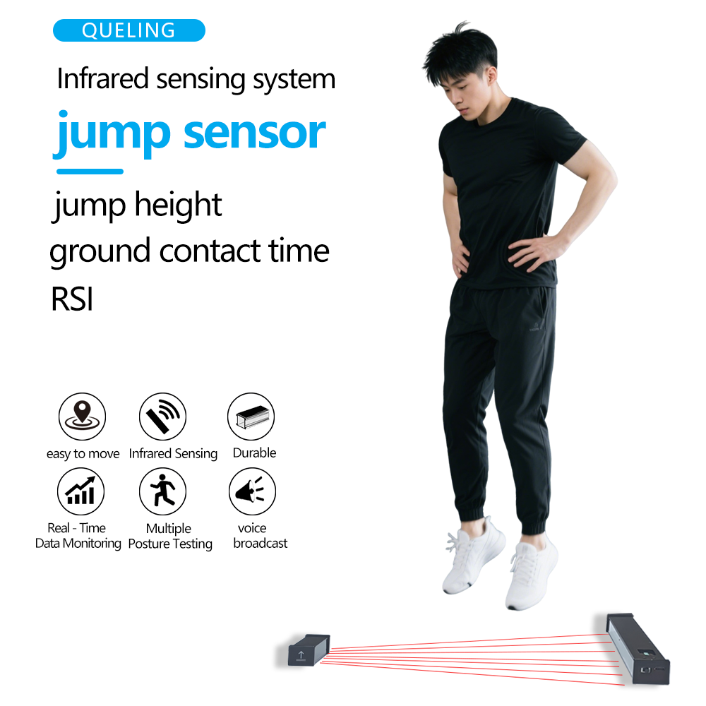 Vertical Jump Test Mat | Infrared Jump Height & RSI Measurement Trainer for Track & Field, Basketball,