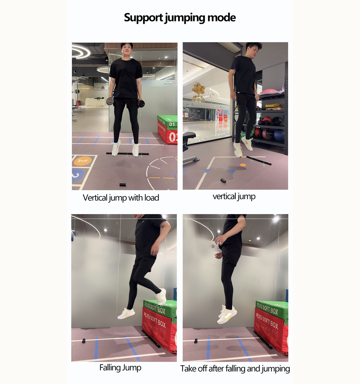Vertical Jump Test Mat | Infrared Jump Height & RSI Measurement Trainer for Track & Field, Basketball,