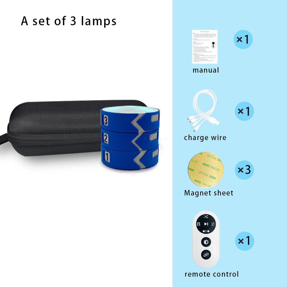 Remote Control Reaction Training Light (Blue), 4 Training Modes, 10m Wireless Remote, Indoor Physical Agility Trainer