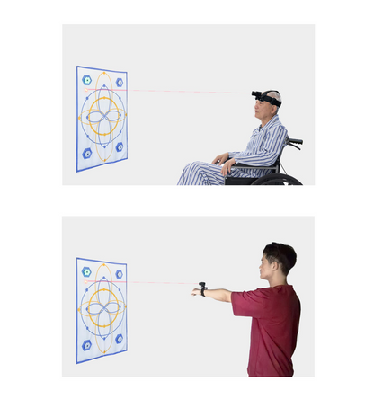 Head-Mounted Laser Training Device | Adjustable Laser, 10M Distance, Multi-Part Wearable for Reaction & Rehabilitation Training
