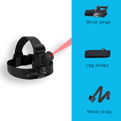 Head-Mounted Laser Training Device | Adjustable Laser, 10M Distance, Multi-Part Wearable for Reaction & Rehabilitation Training