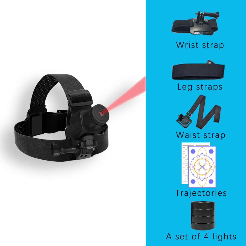 Head-Mounted Laser Training Device | Adjustable Laser, 10M Distance, Multi-Part Wearable for Reaction & Rehabilitation Training