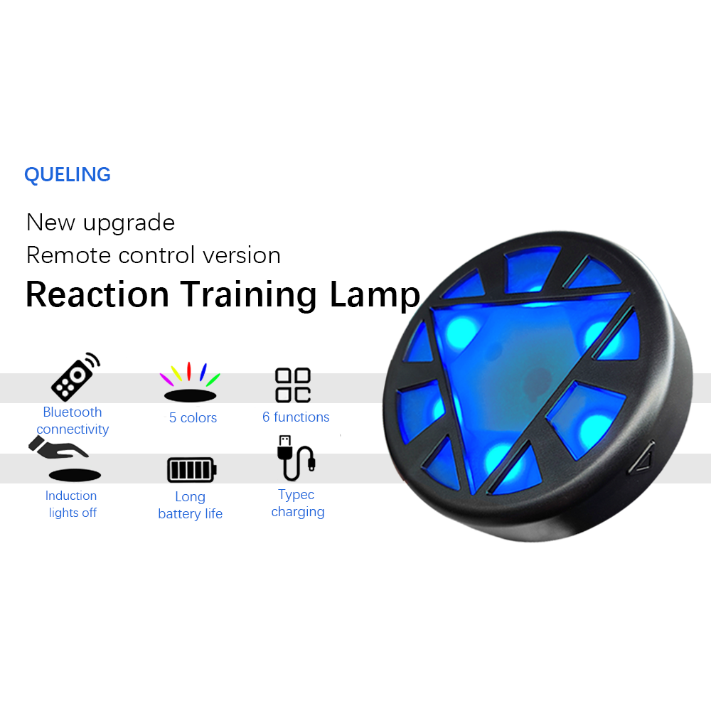 Upgraded Remote Control Reaction Training Light | 6 Modes, 5-Color Lights, Agility Trainer