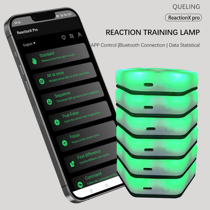 ReactionX PRO Upgraded Smart Reaction Training Light, 29+ Modes with 0.01s High Precision