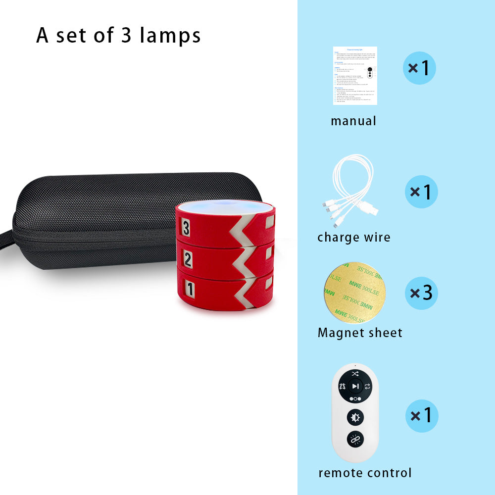 Remote Control Reaction Training Light (Red), 4 Training Modes, 10m Wireless Remote, Indoor Physical Agility Trainer