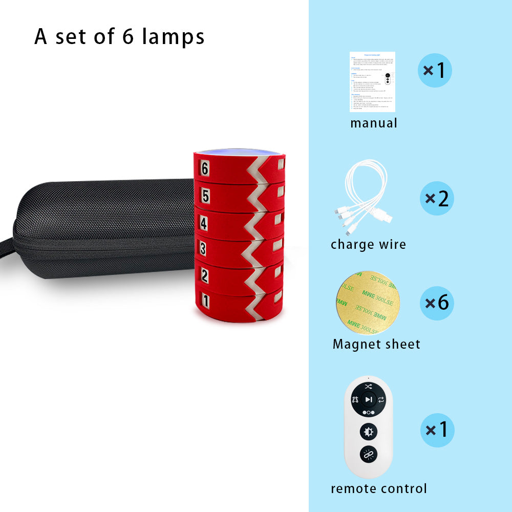 Remote Control Reaction Training Light (Red), 4 Training Modes, 10m Wireless Remote, Indoor Physical Agility Trainer