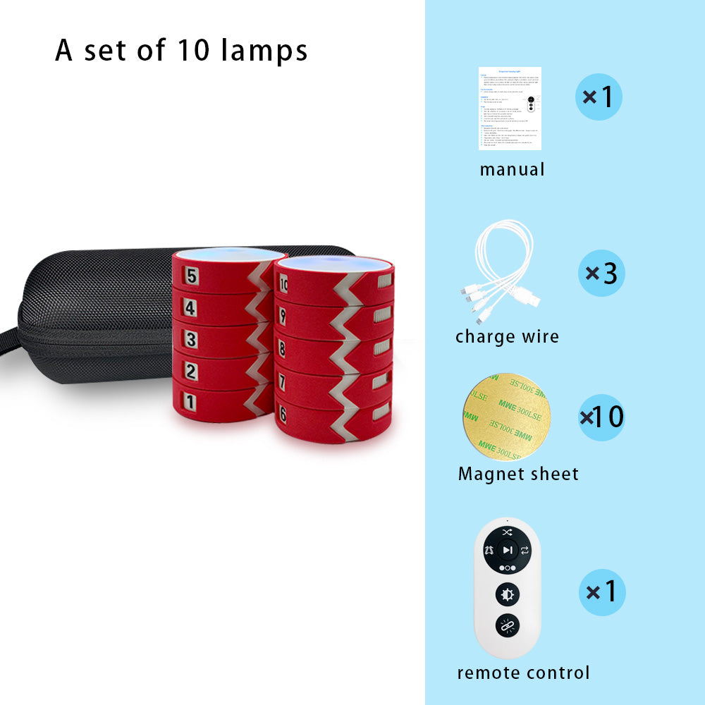 Remote Control Reaction Training Light (Red), 4 Training Modes, 10m Wireless Remote, Indoor Physical Agility Trainer
