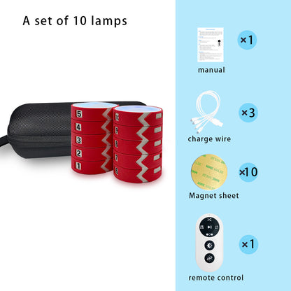 Remote Control Reaction Training Light (Red), 4 Training Modes, 10m Wireless Remote, Indoor Physical Agility Trainer