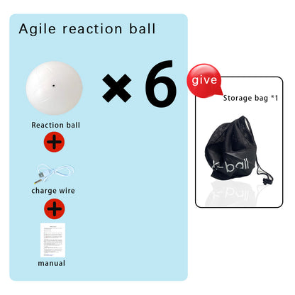 ReactionX Smart Reaction Training Ball XB01 Round | Bluetooth APP Control, IPX7 Waterproof, Reaction Speed & Hand-Eye Coordination Training