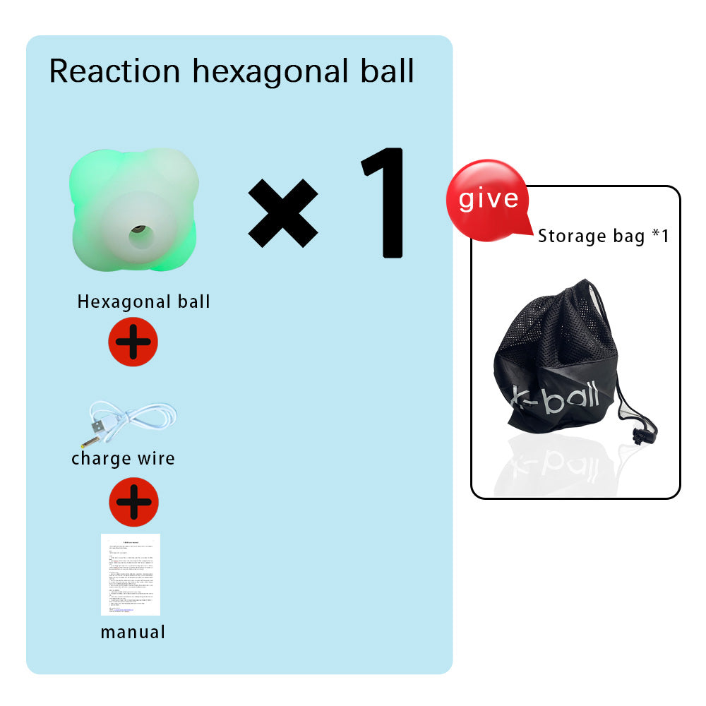 ReactionX Smart Reaction Training Ball XB02 Hexagonal Ball, for reaction speed and hand-eye coordination training