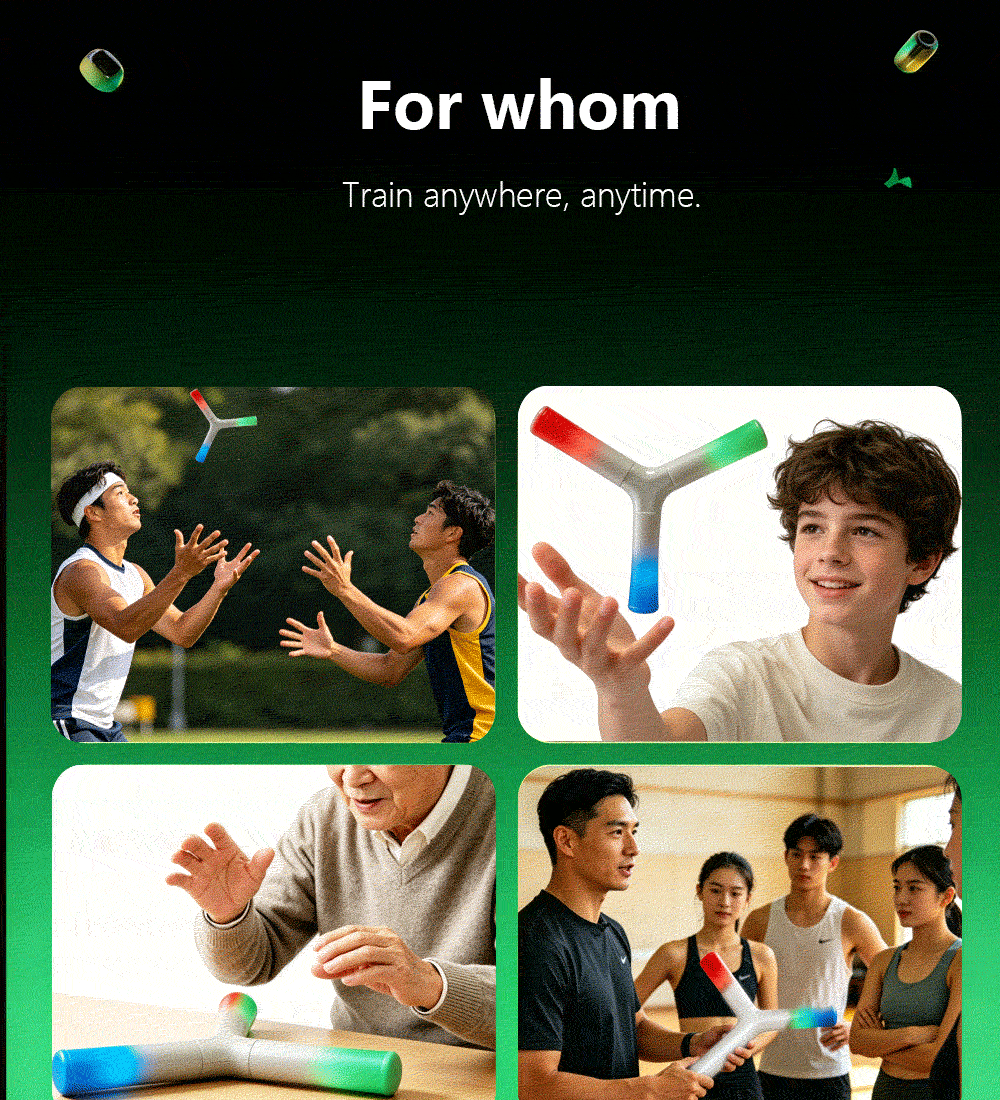 YSTICK Smart Reaction Training Stick | APP Controlled Light Up Stick for Hand-Eye Coordination, Agility & Reflex Training