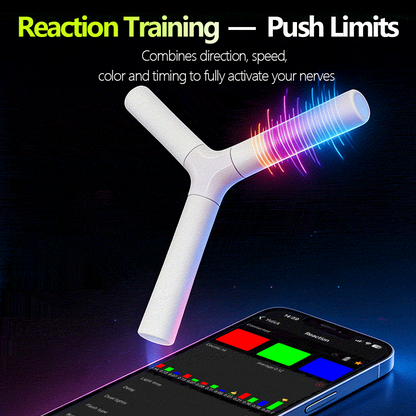 YSTICK Smart Reaction Training Stick | APP Controlled Light Up Stick for Hand-Eye Coordination, Agility & Reflex Training
